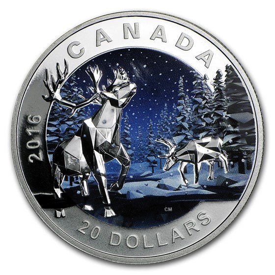 2016 Canada 1 oz Silver Geometry in Art: The Caribou 2016 Canada 1 oz Silver Geometry in Art: The Caribou
